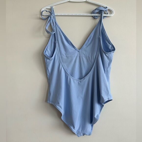Aerie Baby Blue One-piece Swimsuit With Tie Straps - Picture 3 of 11